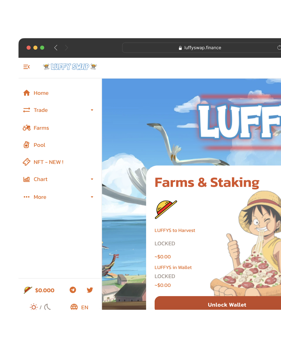 LuffySwap - Plateforme Web3