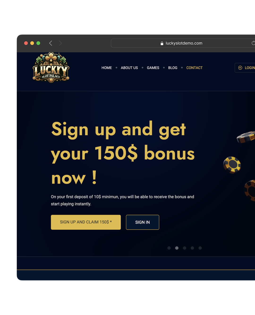 Lucky Slot Palace － Site de casino en ligne